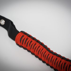 Ford Bronco Grab Handle Set - Paracord Design - Set of 2 - Red Ford Bronco Grab Handle Set - Paracord Design - Set of 2 - Red